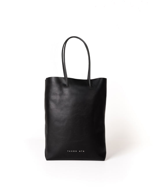 Bolso Square Bag Piel Negro Mate Minimal Edition