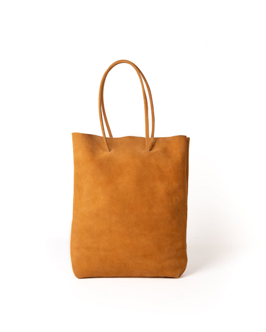 Bolso Square Bag Piel Gamuza Ocre