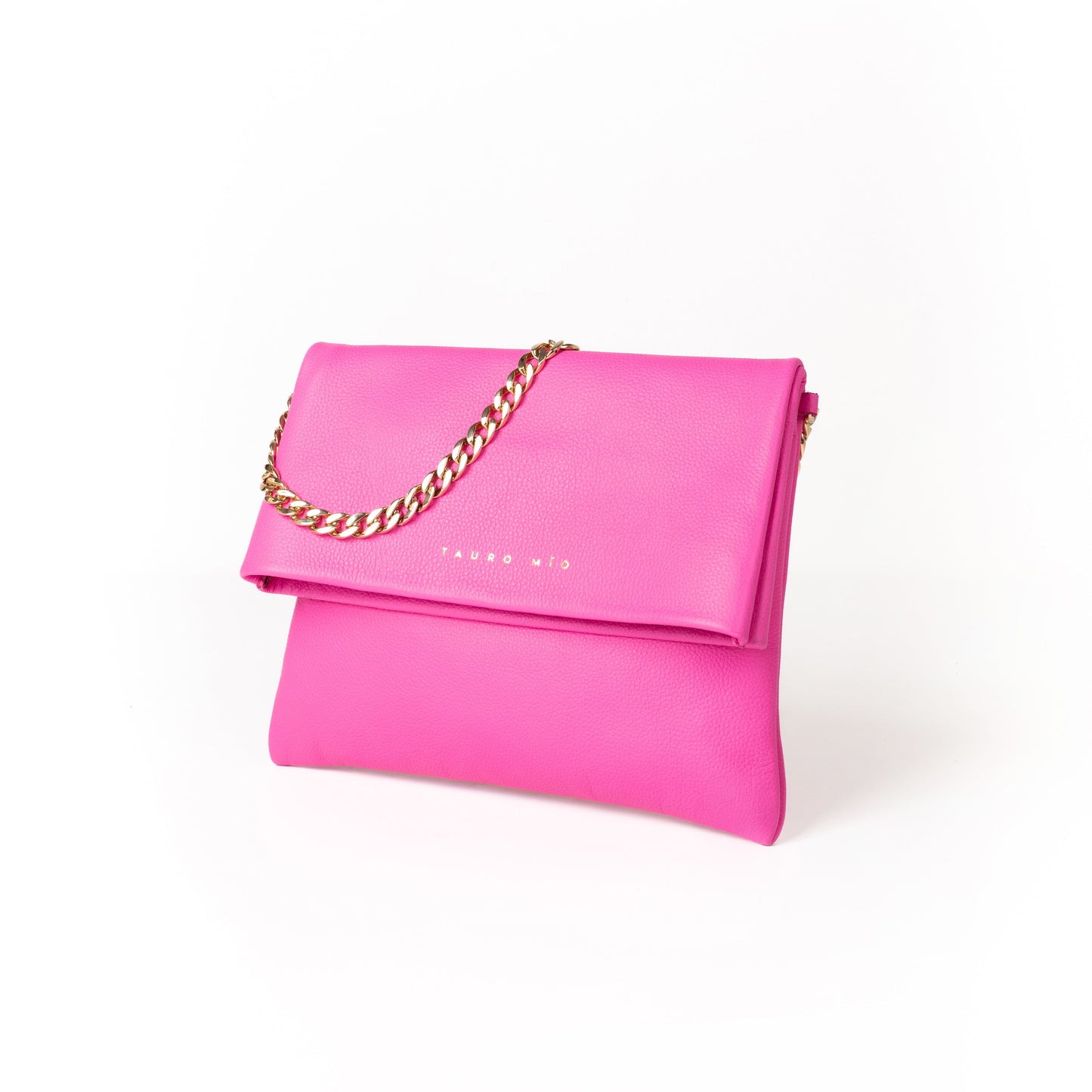 Coco Clutch Piel Fucsia