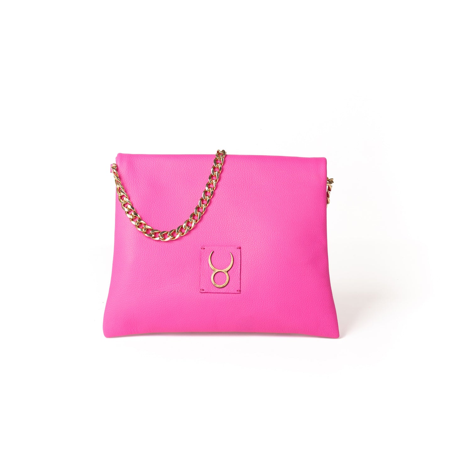 Coco Clutch Piel Fucsia