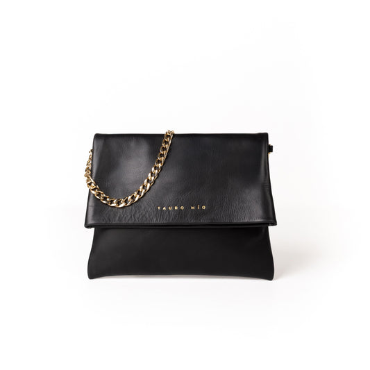 Coco Clutch Piel Soft Negro
