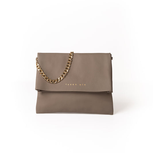Coco Clutch Piel Taupe