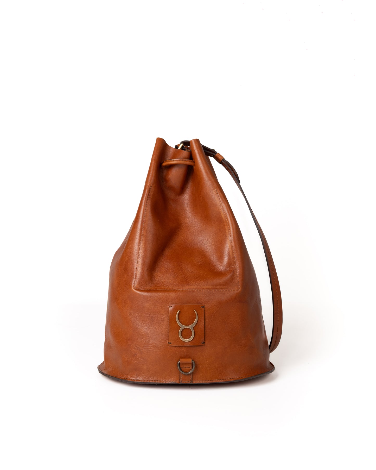 Bolso Bucket Bag Piel Curry