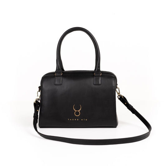 Bolso Bowling Bag Piel Negro