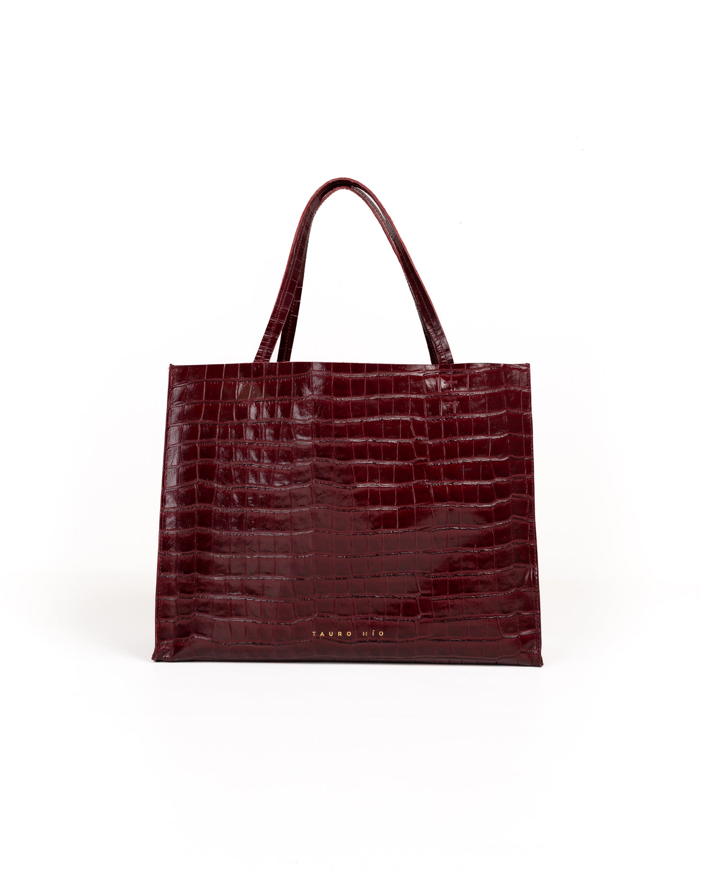 Bolso Rose Tote Piel Estampado Coco Burdeos