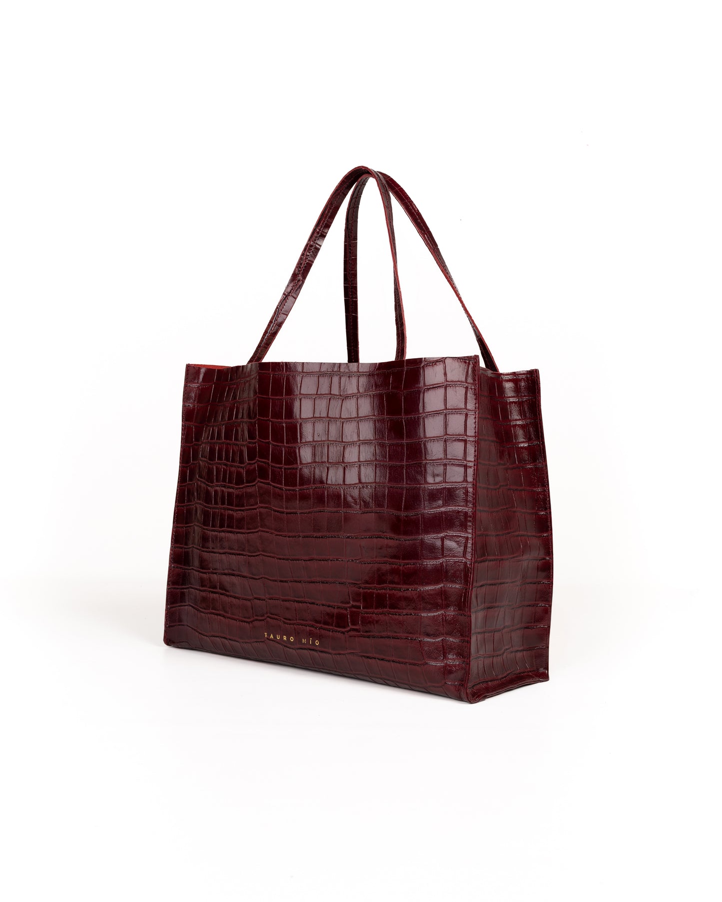 Bolso Rose Tote Piel Estampado Coco Burdeos