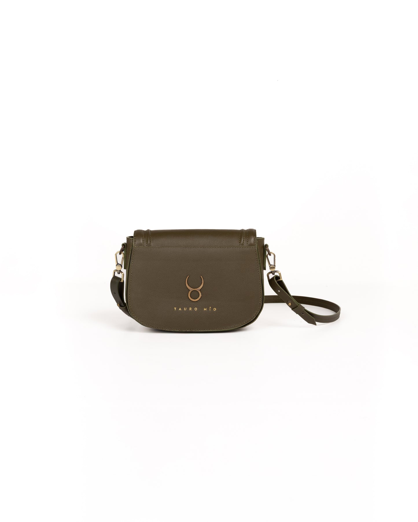 Crossbody Piel Verde Olivo