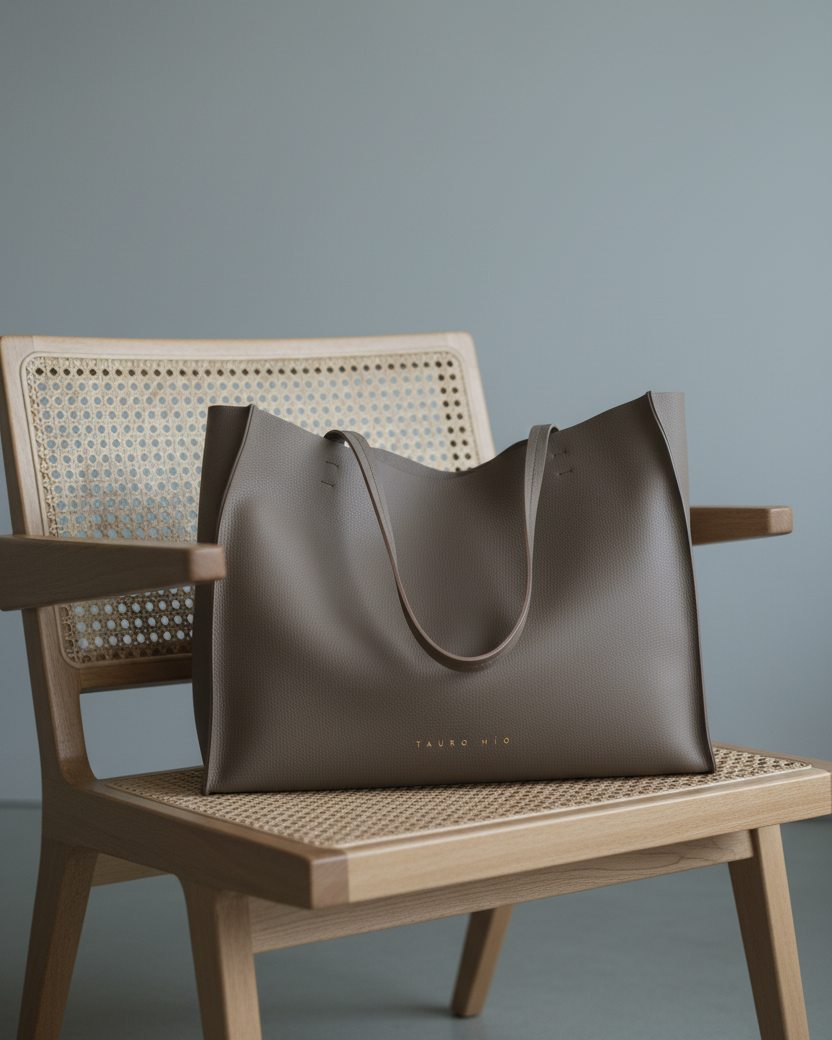 Rose Tote Taupe - Chandigarh, overcast, slouchy