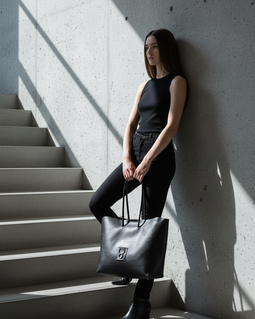 4. Lifestyle modelo — Escalera cemento