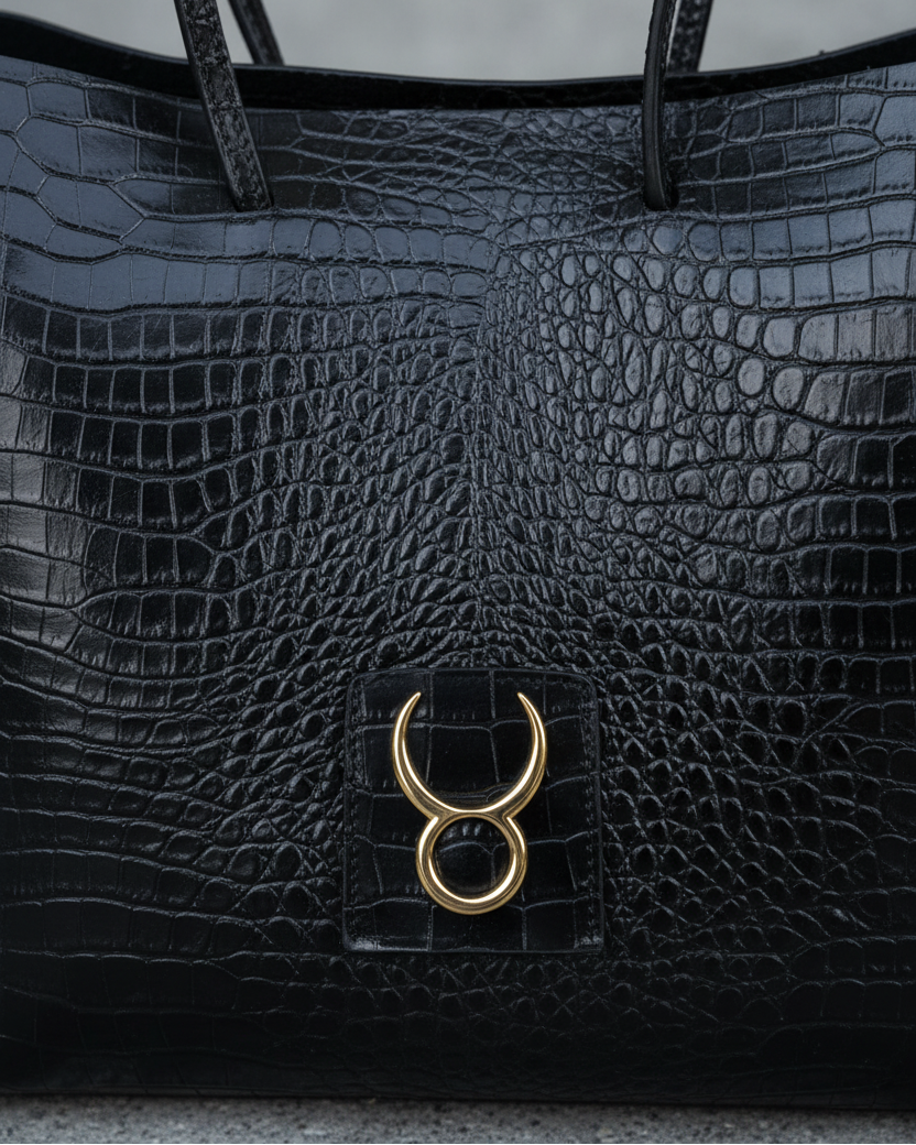 5. Close up — Herraje toro + textura croco