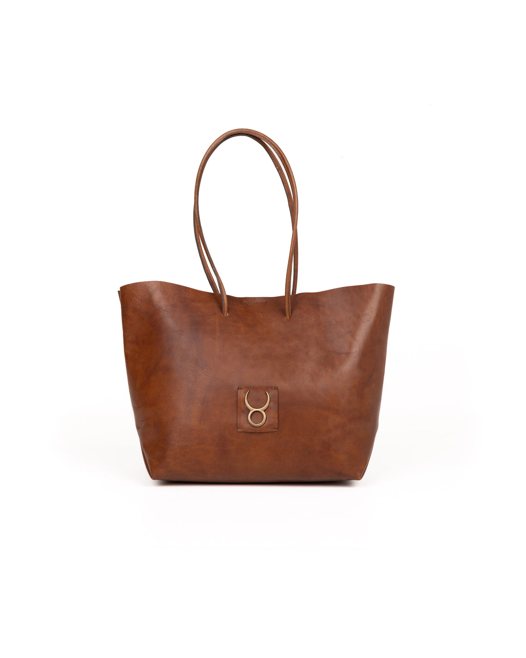 Bolso Half Tote Piel Caoba