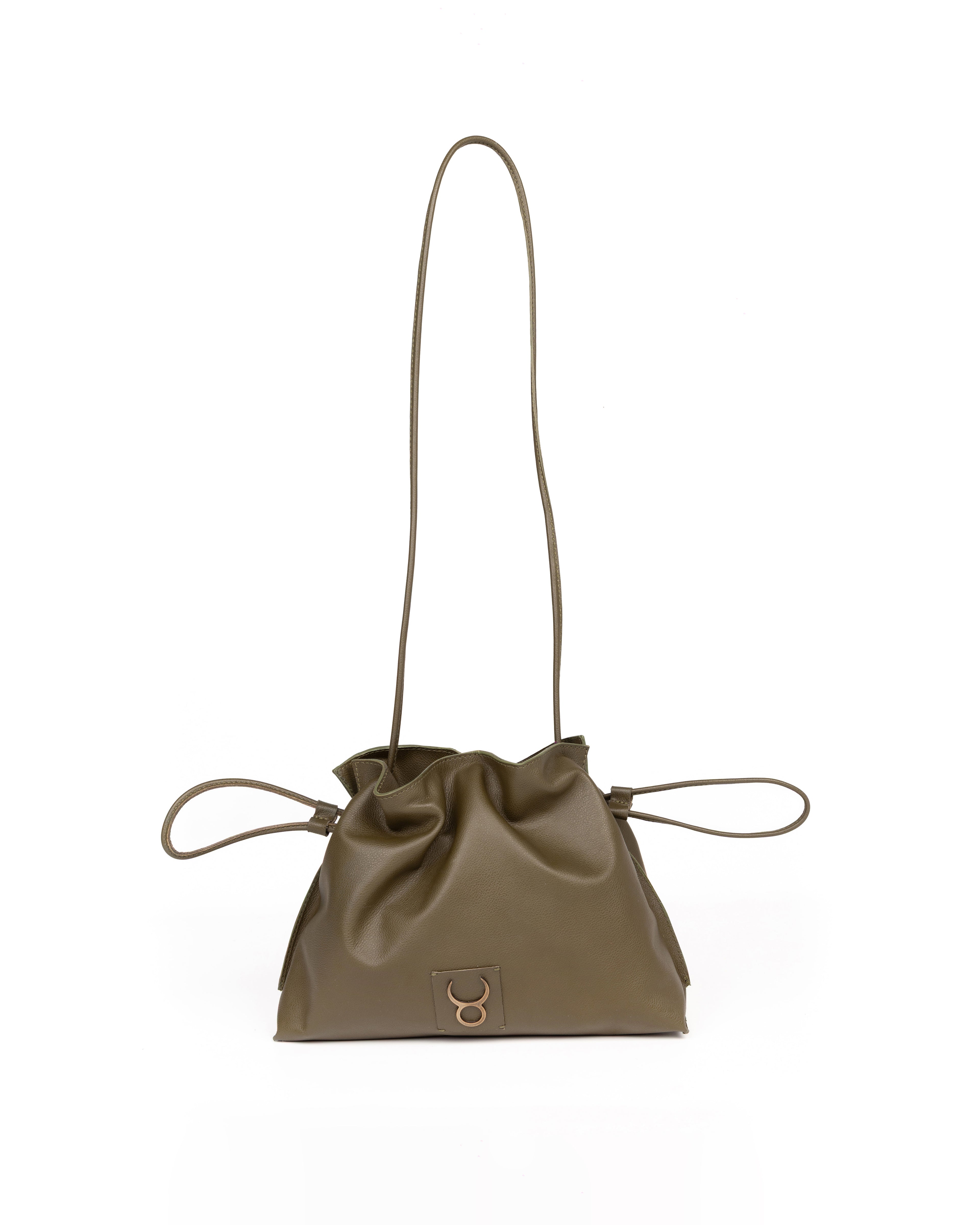 Bolso Antonia Slouchy Piel Verde Olivo