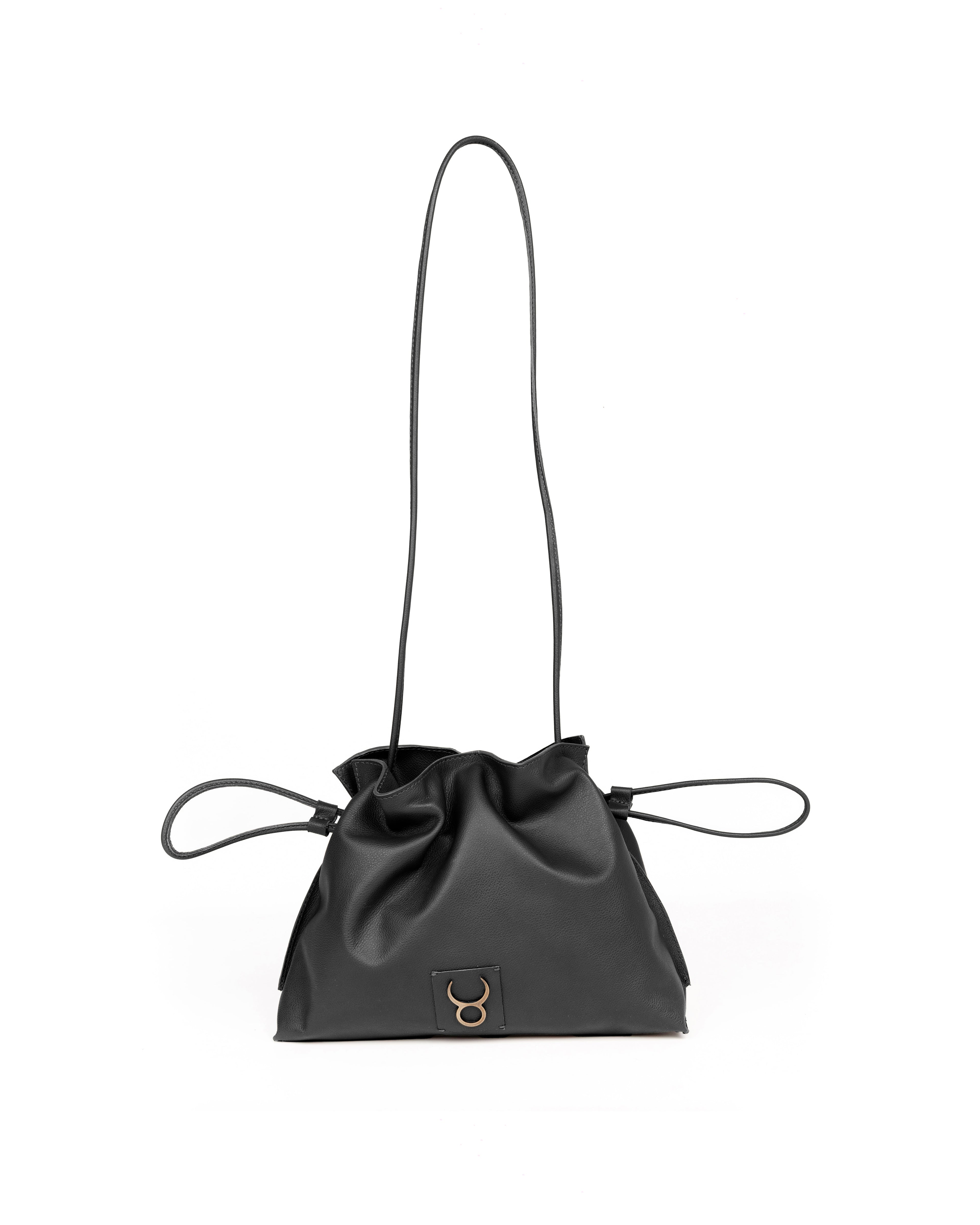 Bolso Antonia Slouchy Piel Negro