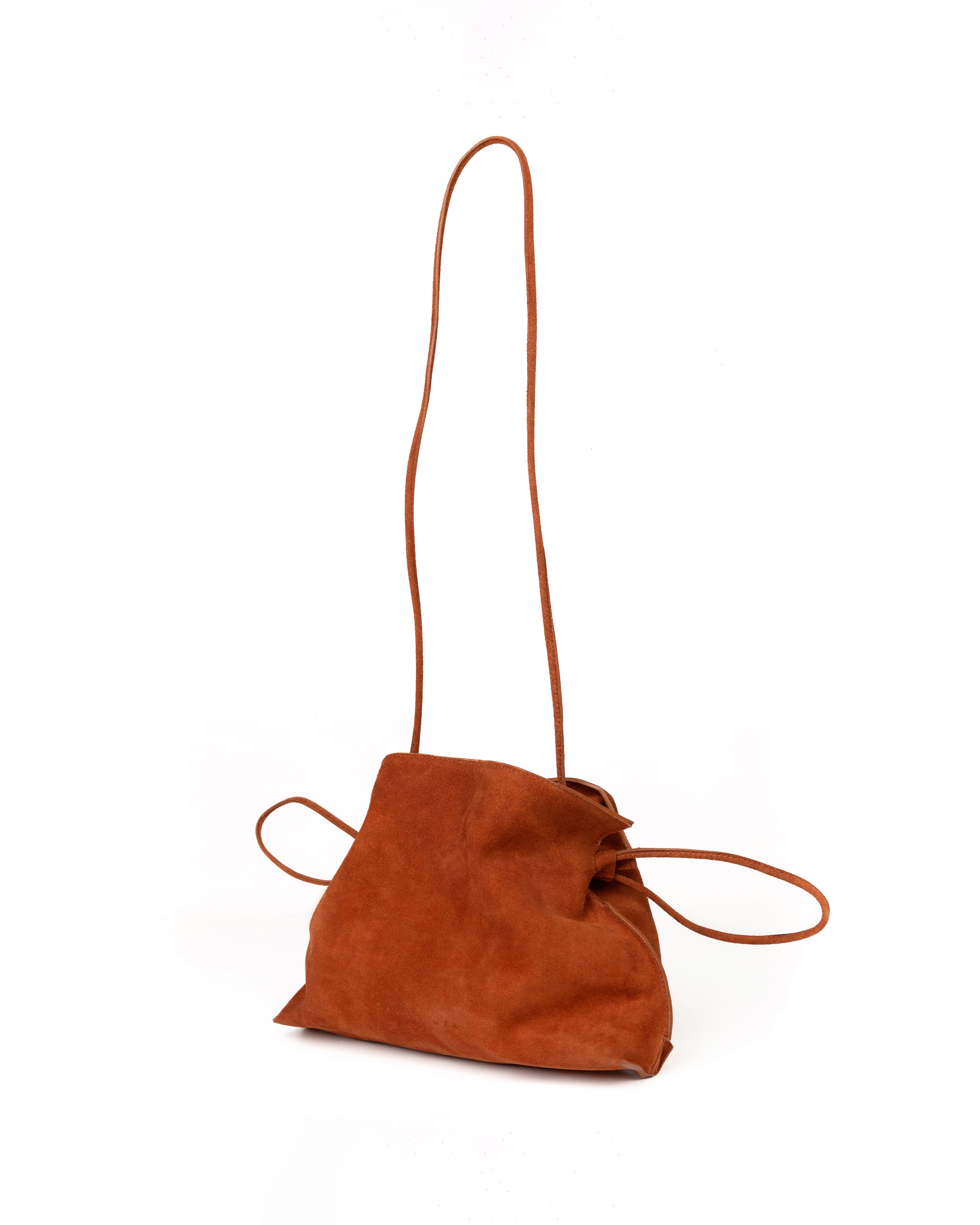 Bolso Antonia Slouchy Piel Gamuza Terracota