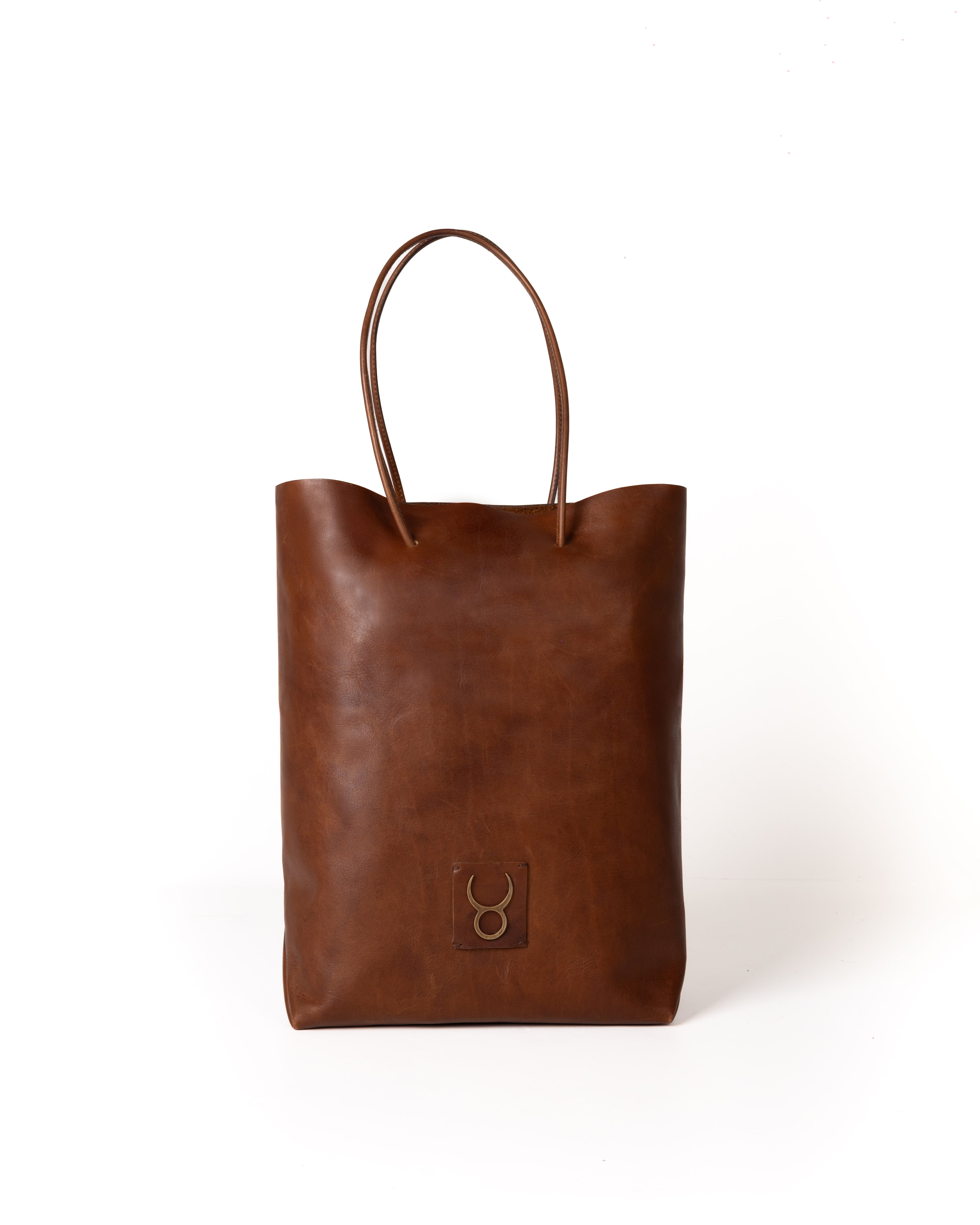 Bolso Square Bag Piel Caoba