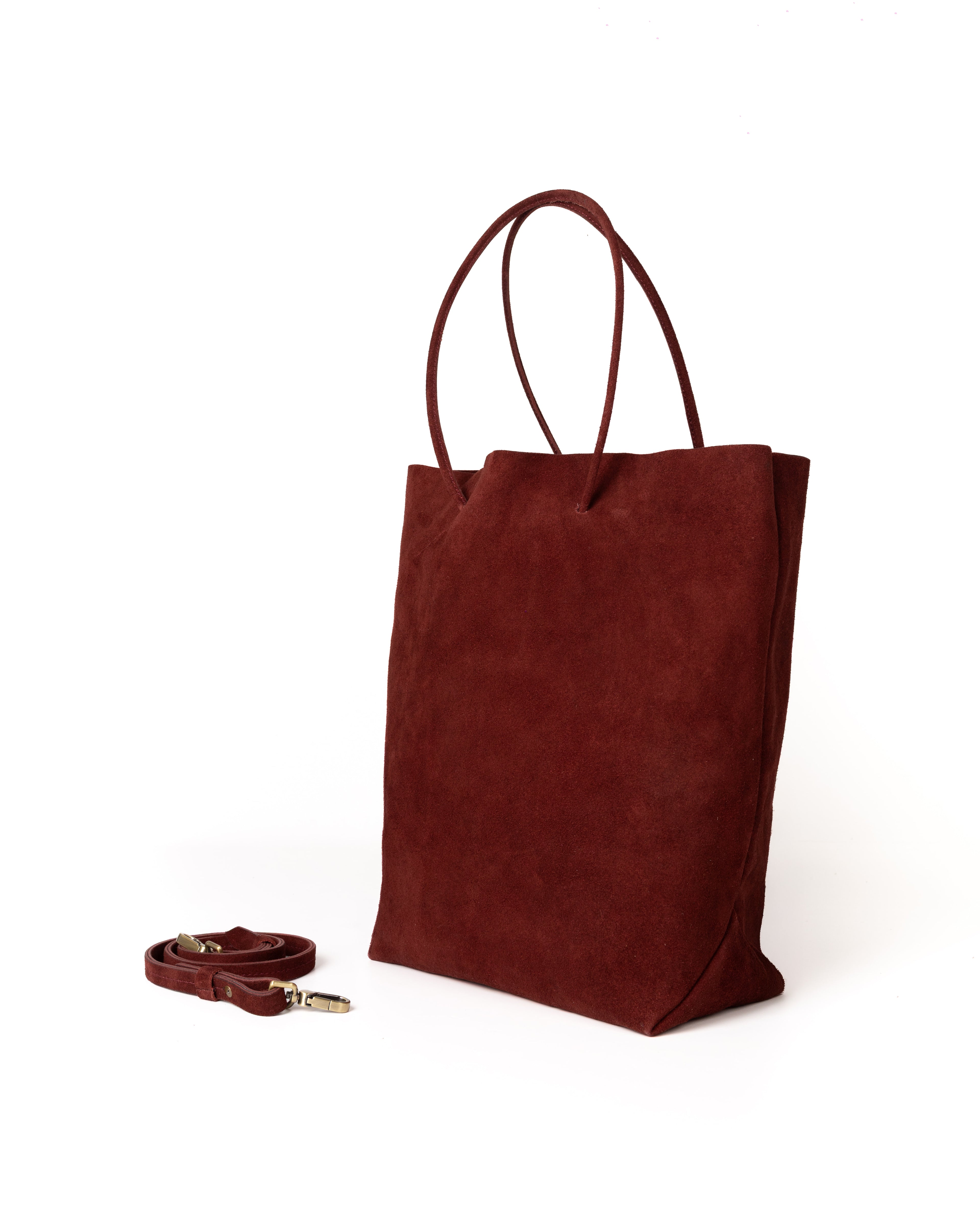 Bolso Square Bag Piel Gamuza Whisky