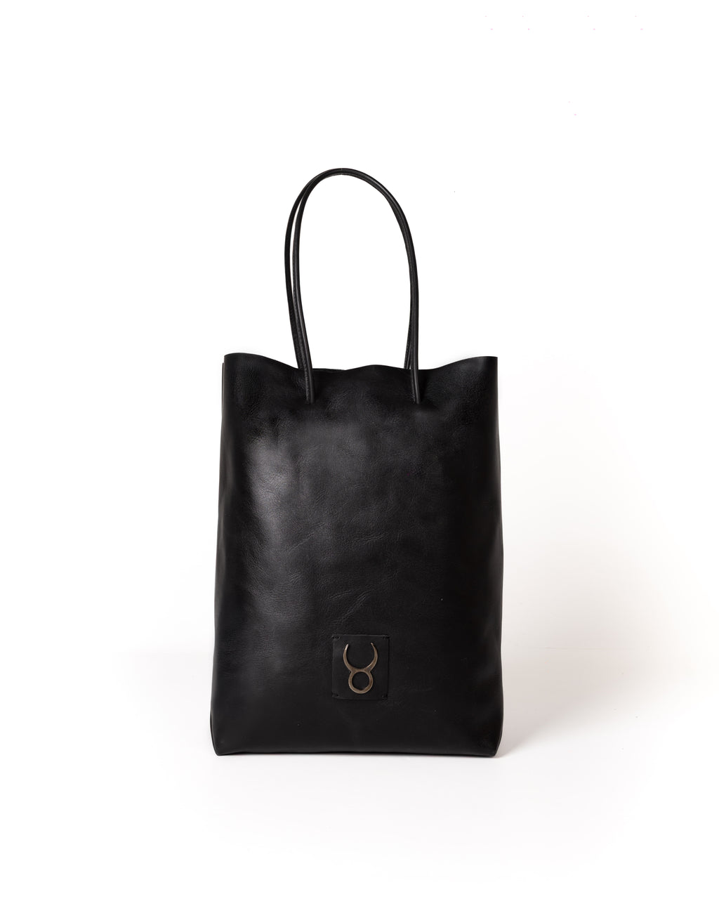 Bolso Square Bag Piel Negro Mate Minimal Edition