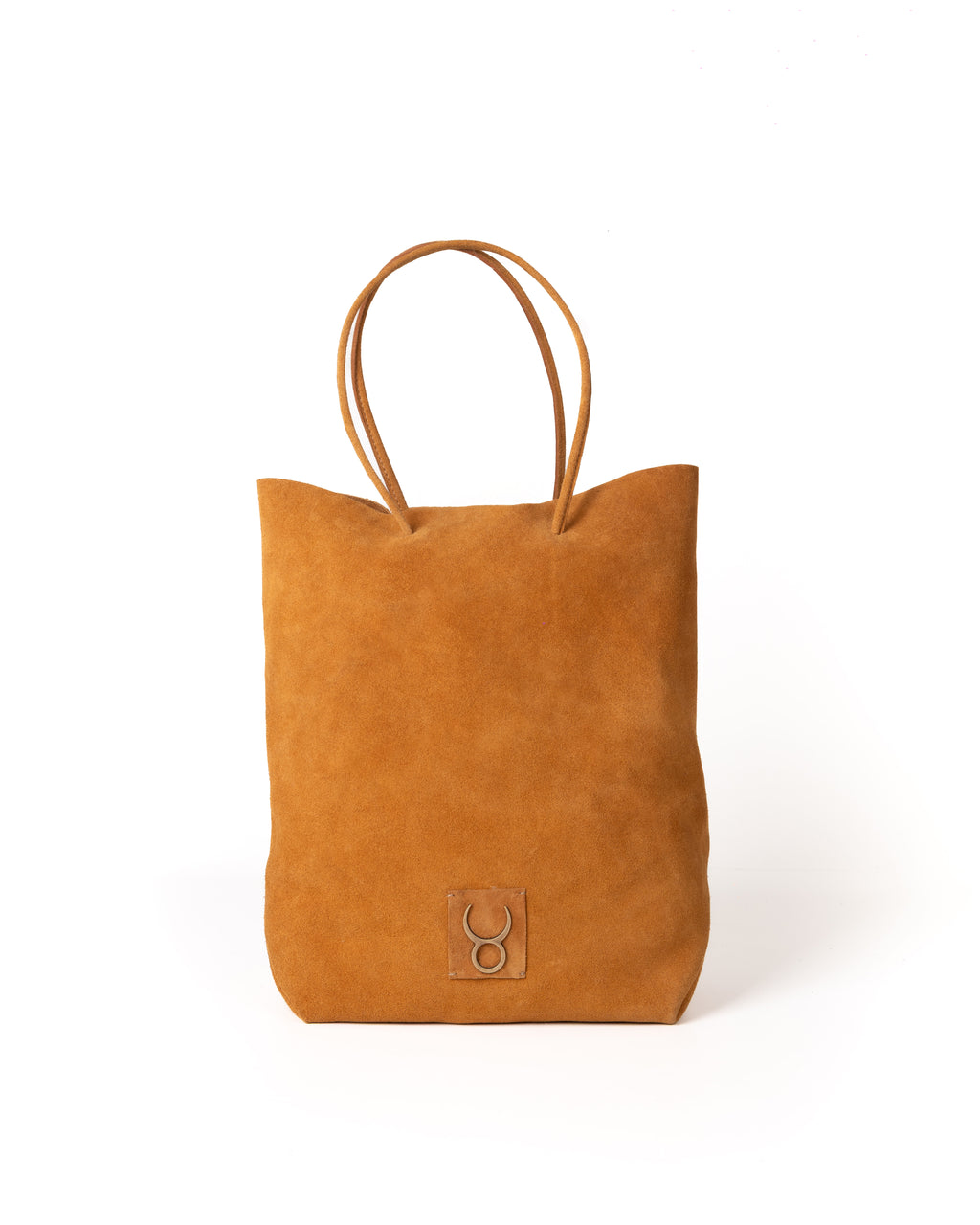 Bolso Square Bag Piel Gamuza Ocre