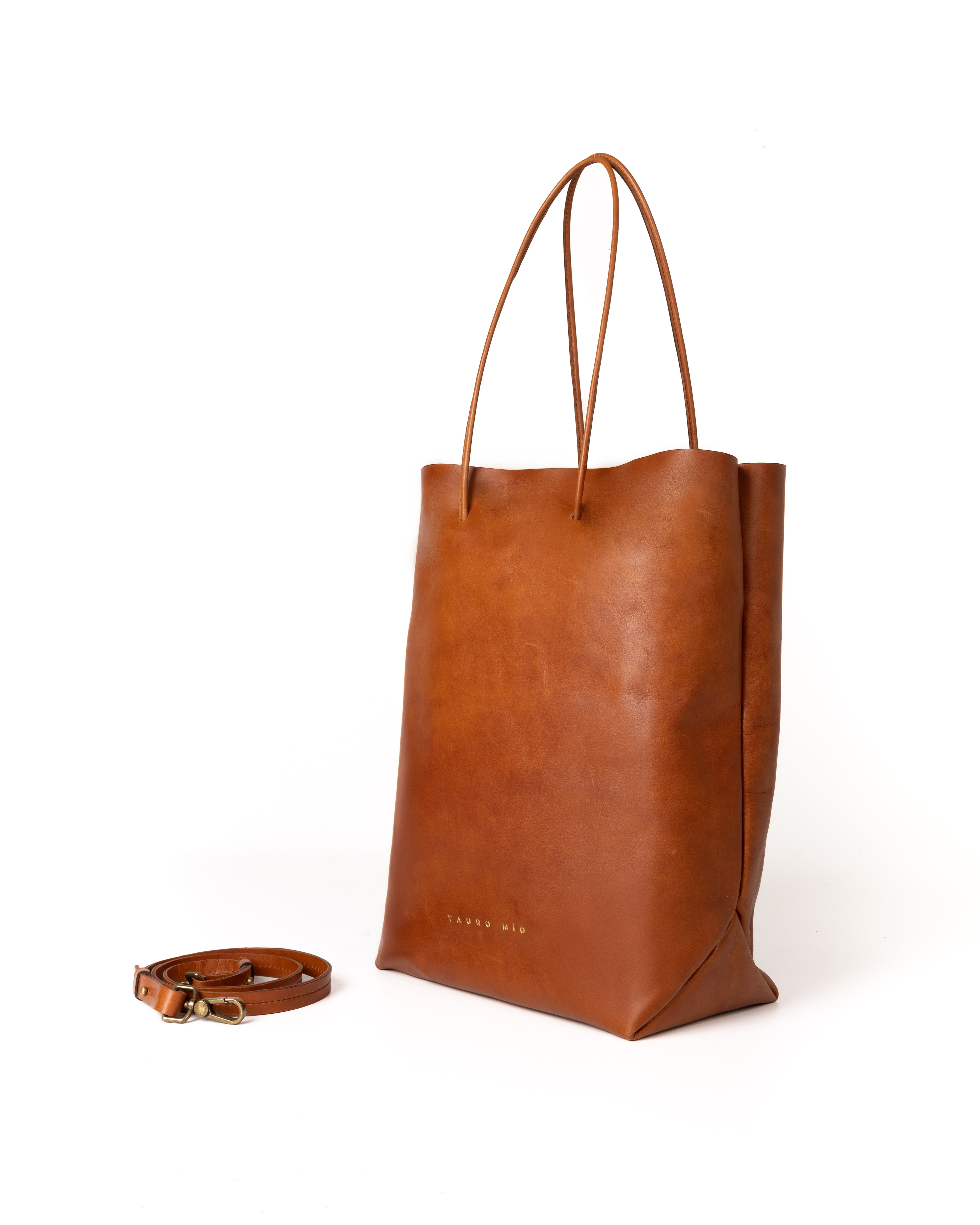 Bolso Square Bag Piel Curry