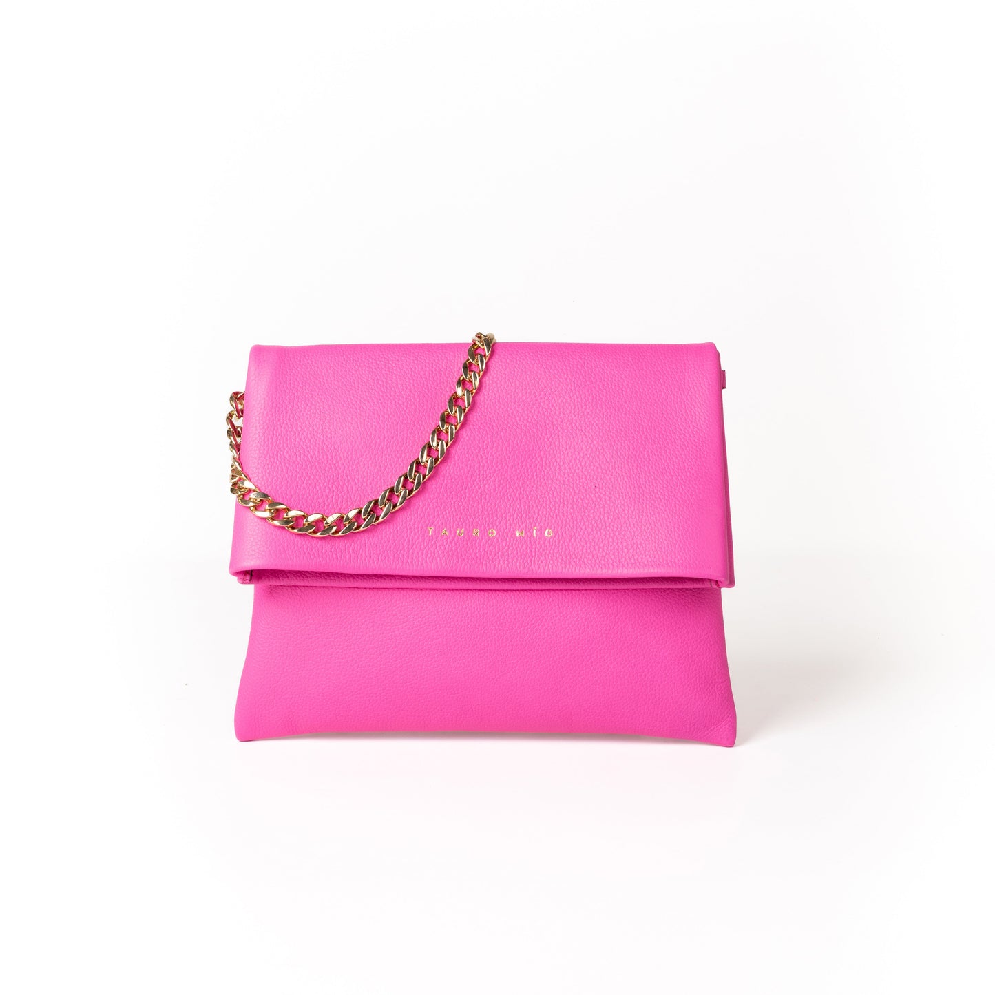 Coco Clutch Piel Fucsia