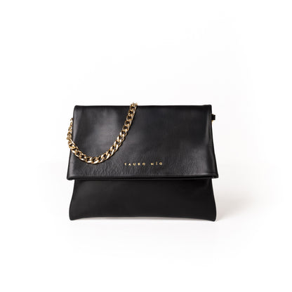 Coco Clutch Piel Soft Negro