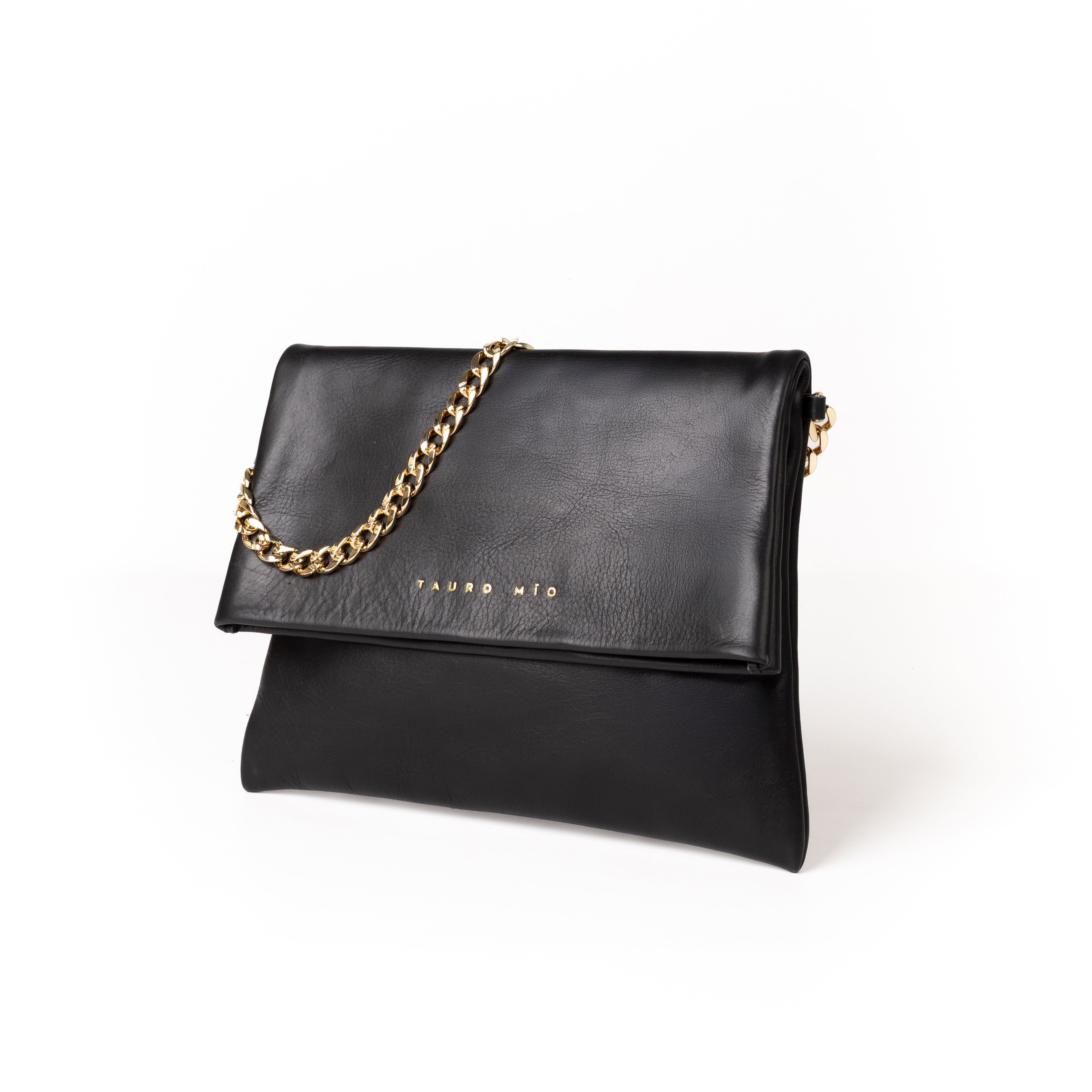 Coco Clutch Piel Soft Negro