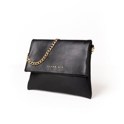 Coco Clutch Piel Soft Negro