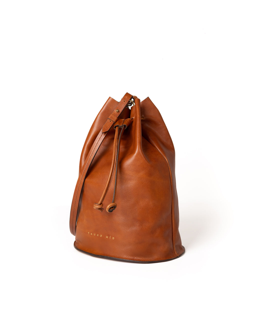 Bolso Bucket Bag Piel Curry