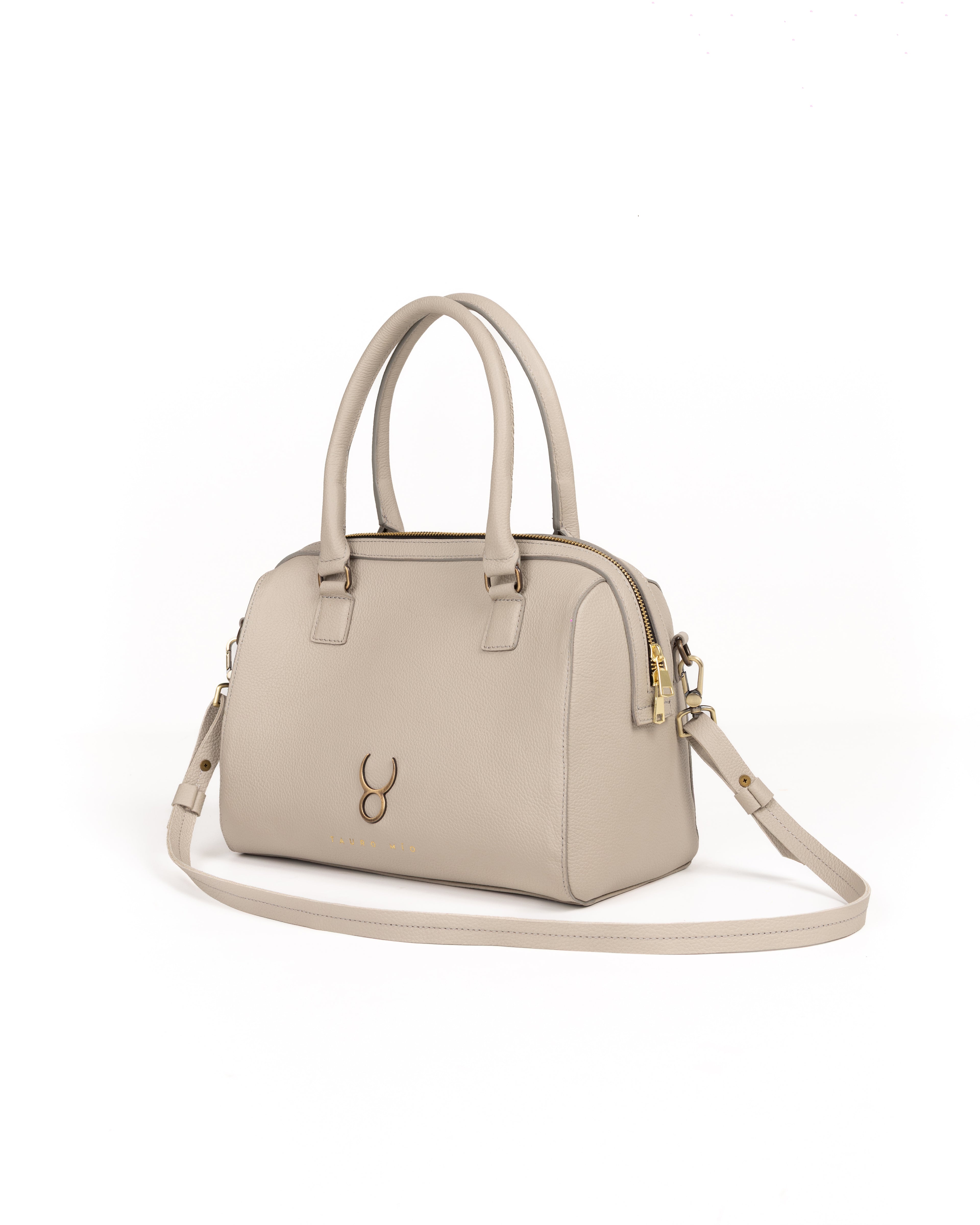 Bolso Bowling Bag Piel Crudo