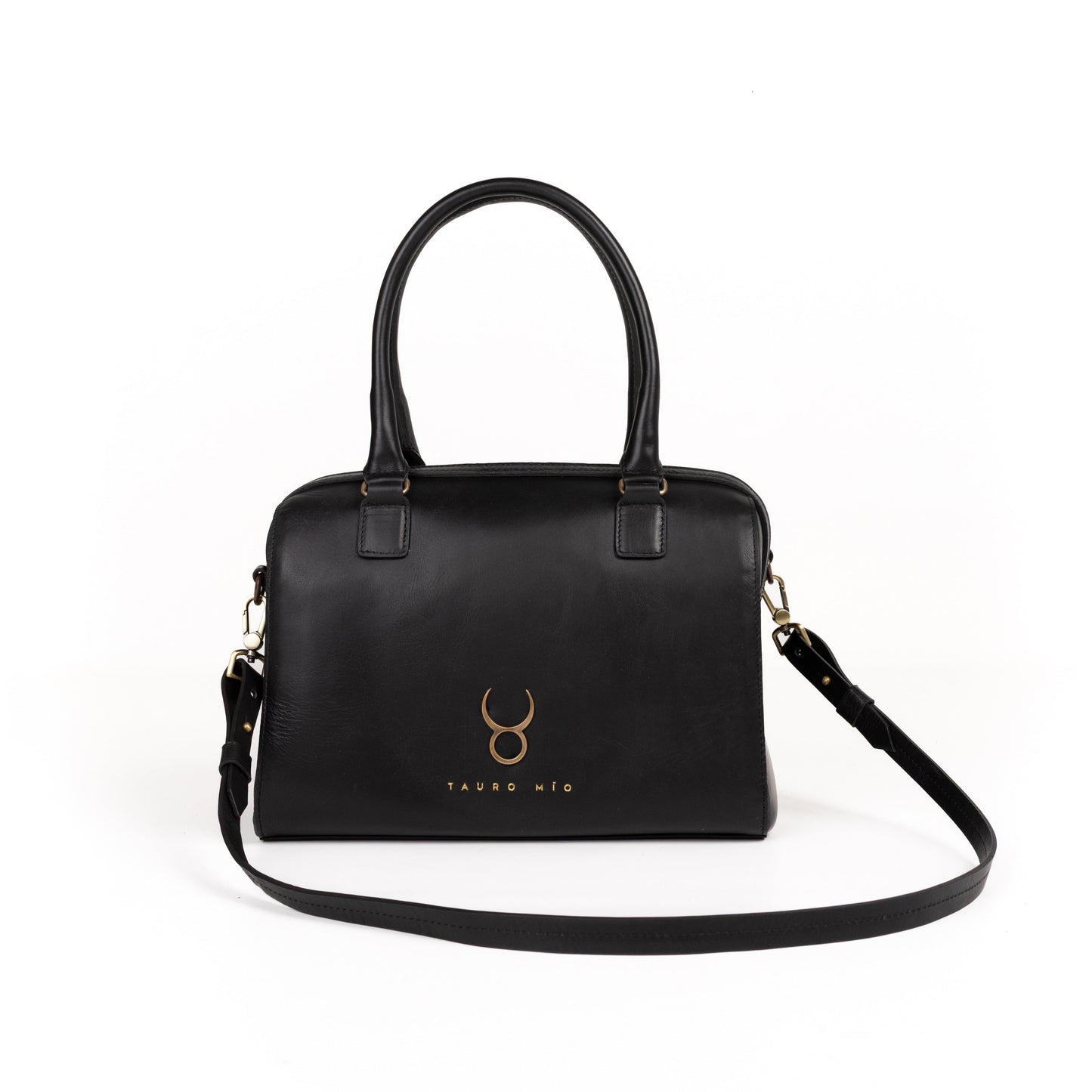 Bolso Bowling Bag Piel Negro