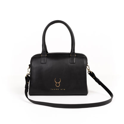 Bolso Bowling Bag Piel Negro