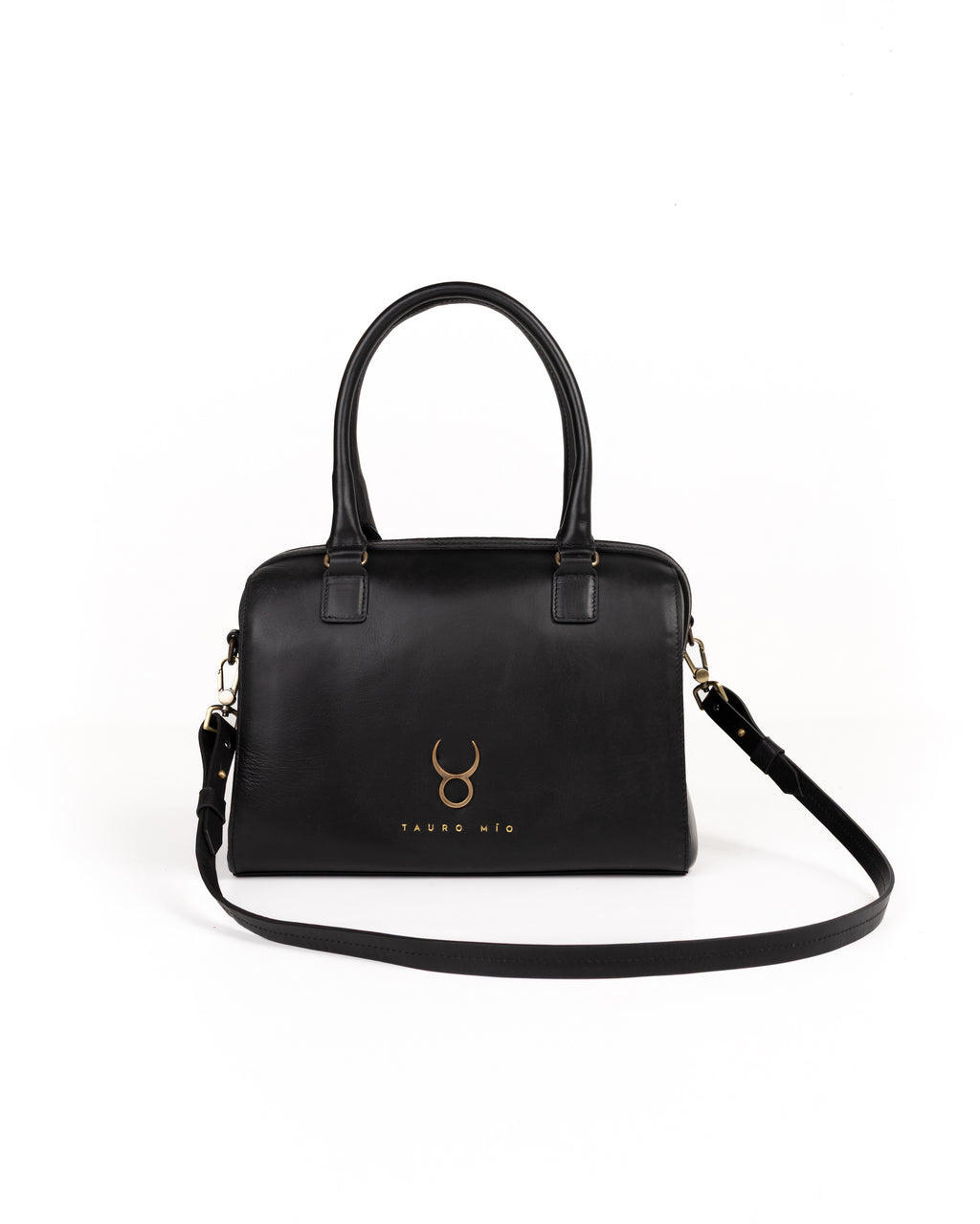Bolso Bowling Bag Piel Negro
