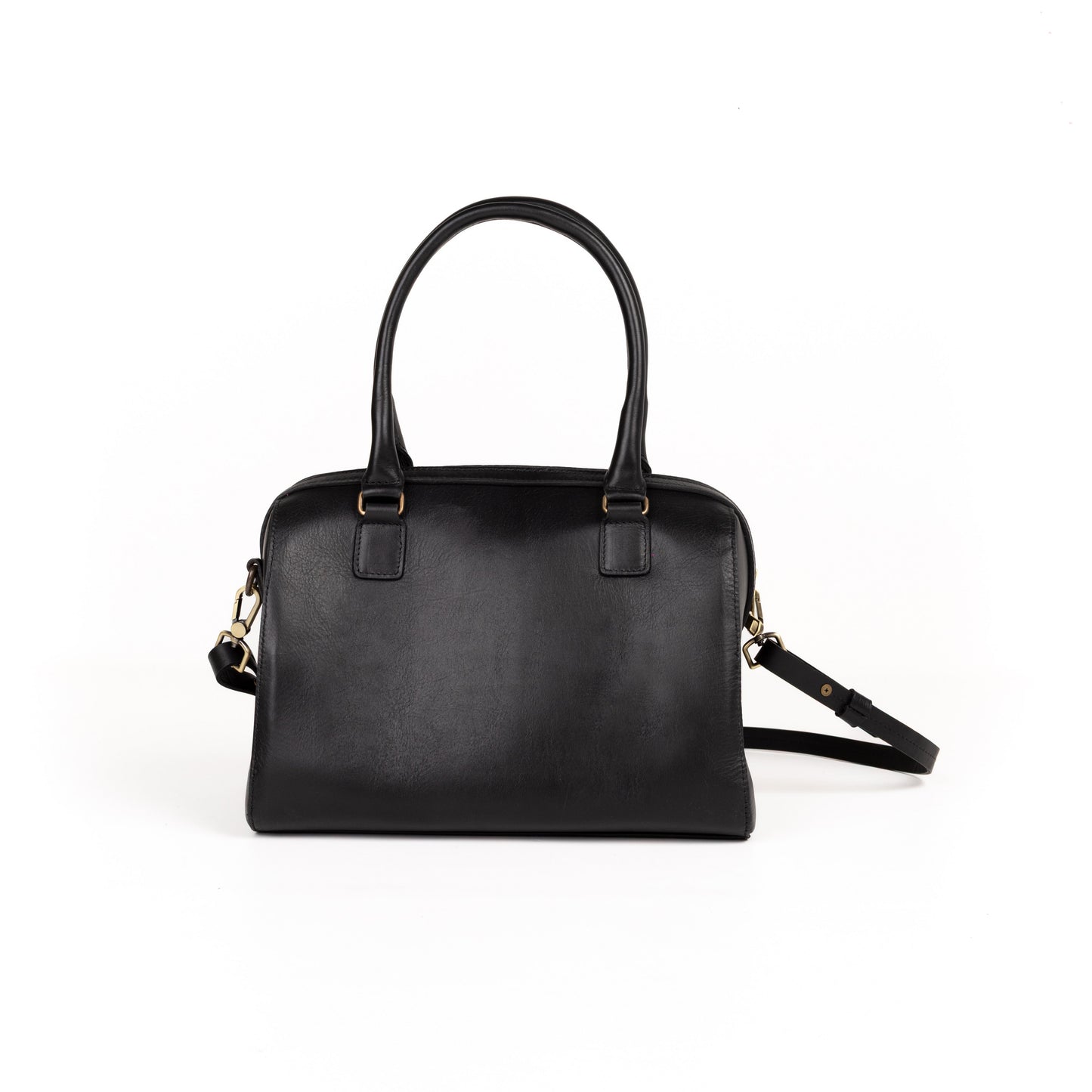 Bolso Bowling Bag Piel Negro