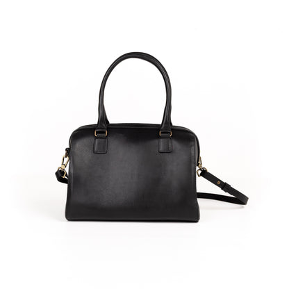 Bolso Bowling Bag Piel Negro