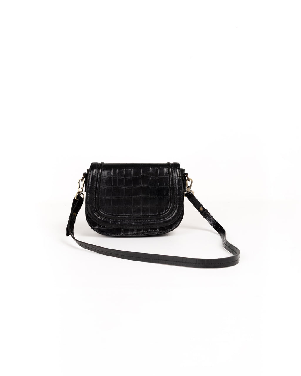 Jessie Crossbody Piel Estampado Coco Negro
