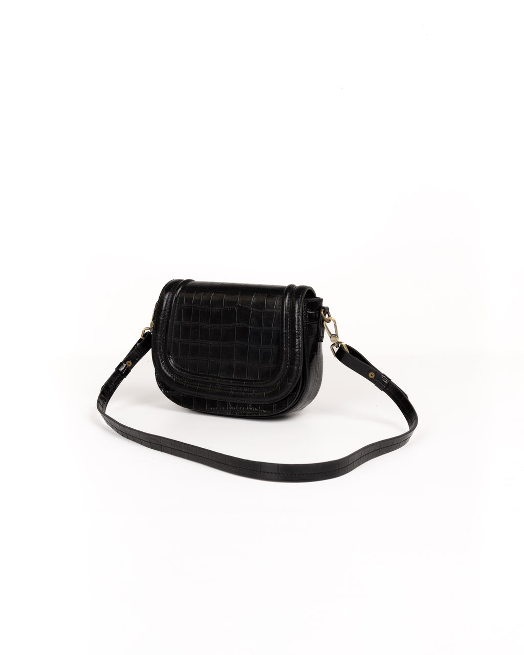 Jessie Crossbody Piel Estampado Coco Negro