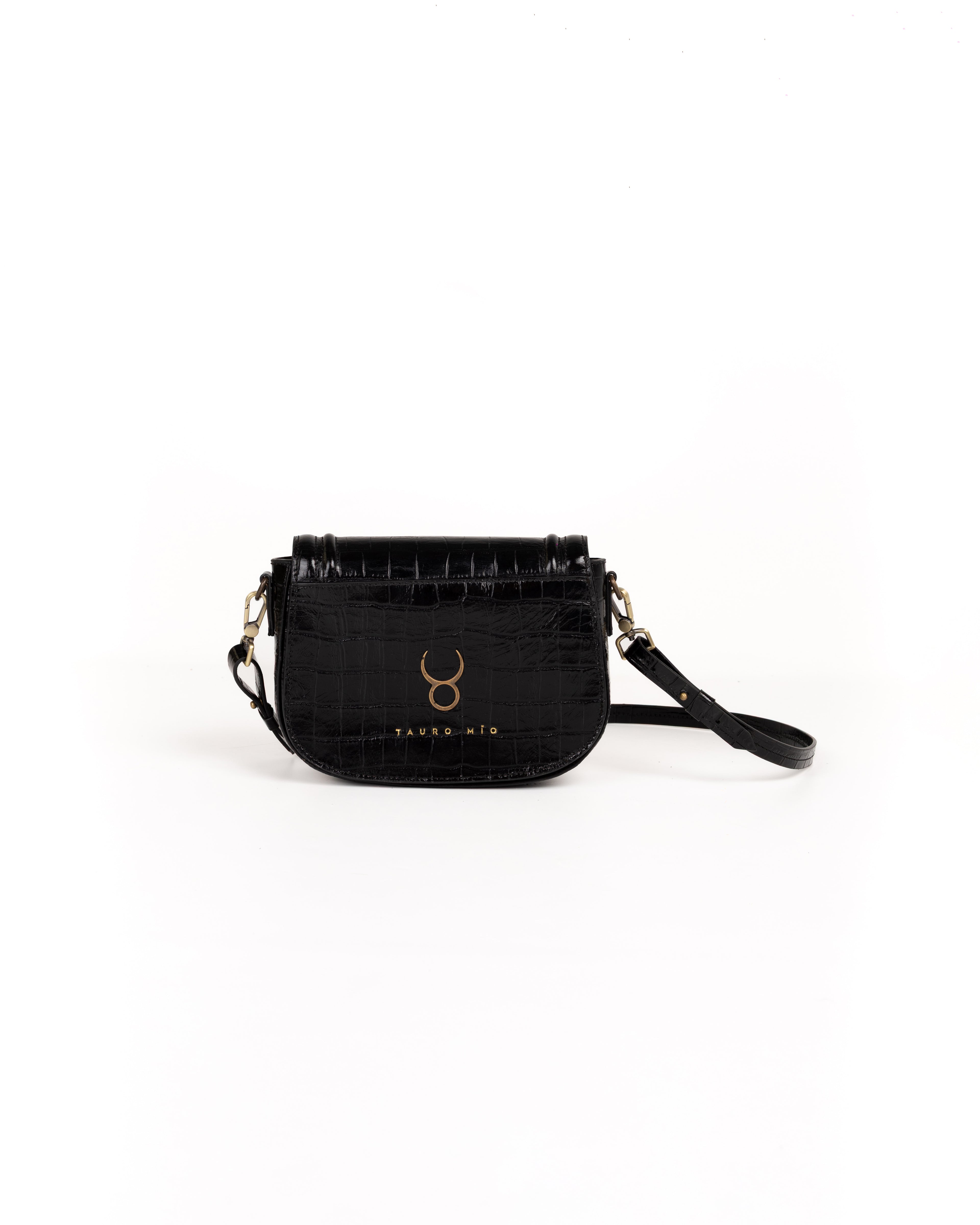 Jessie Crossbody Piel Estampado Coco Negro