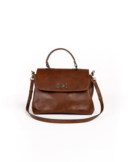 Bolso Doctor Bag Piel Caoba