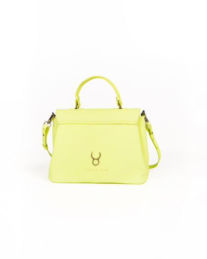 Bolso Doctor Bag Piel Amarillo Neón