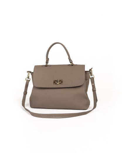 Bolso Doctor Bag Piel Taupe