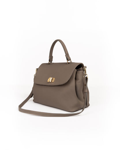 Bolso Doctor Bag Piel Taupe