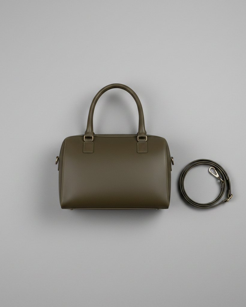 Bowling Bag Olivo — Flat Lay Back v3