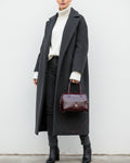 Bolso Bowling Bag Piel Charol Vino TAUROMIO