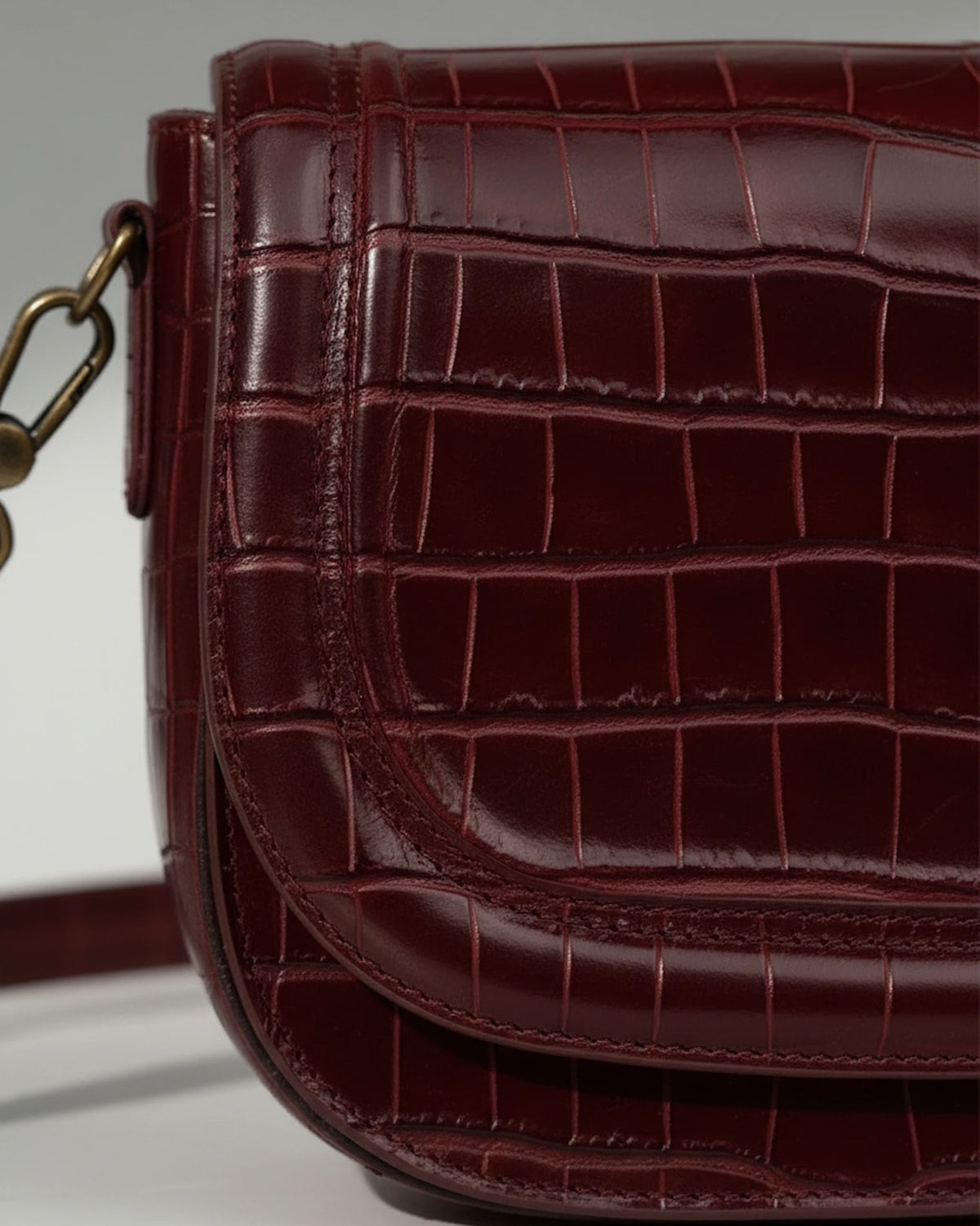 Bolso Jessie Crossbody Piel Estampado Coco Burdeos TAUROMIO