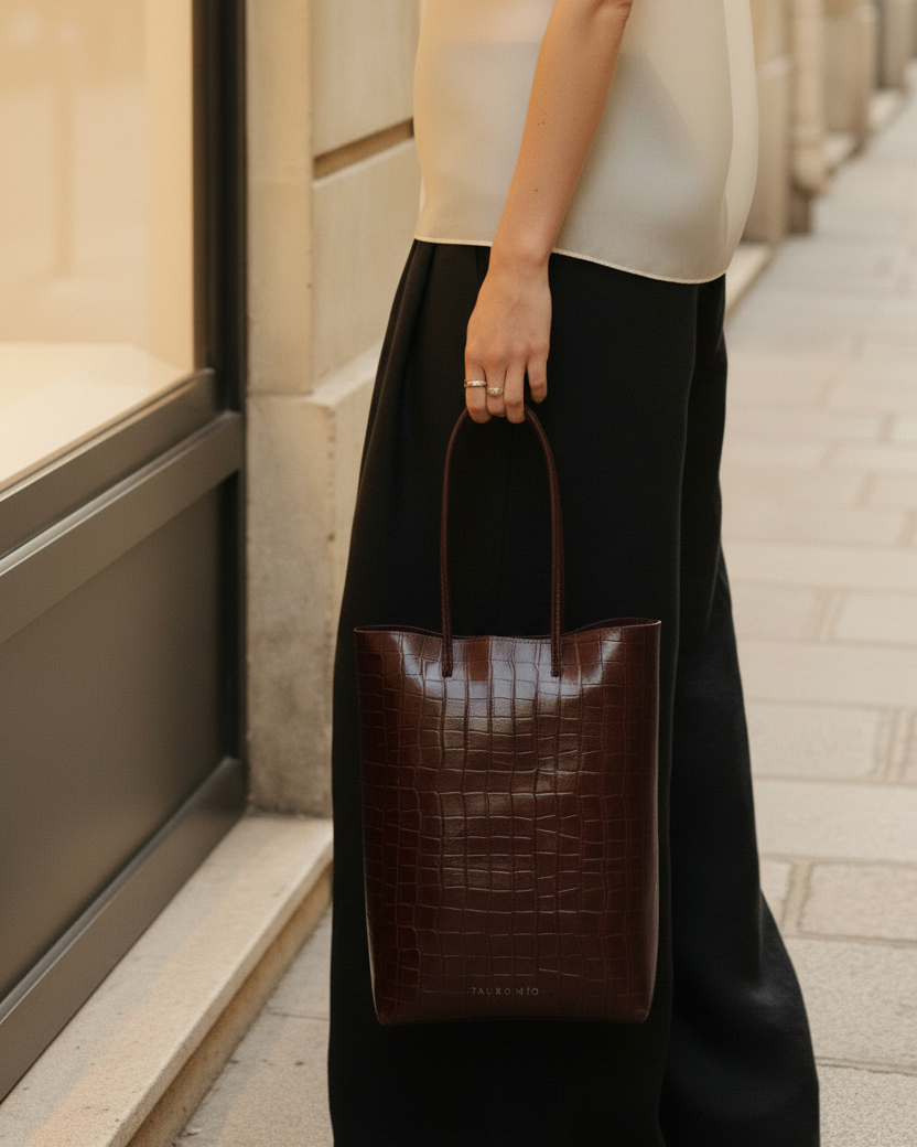 Coco Burdeos — Close up bolsa real