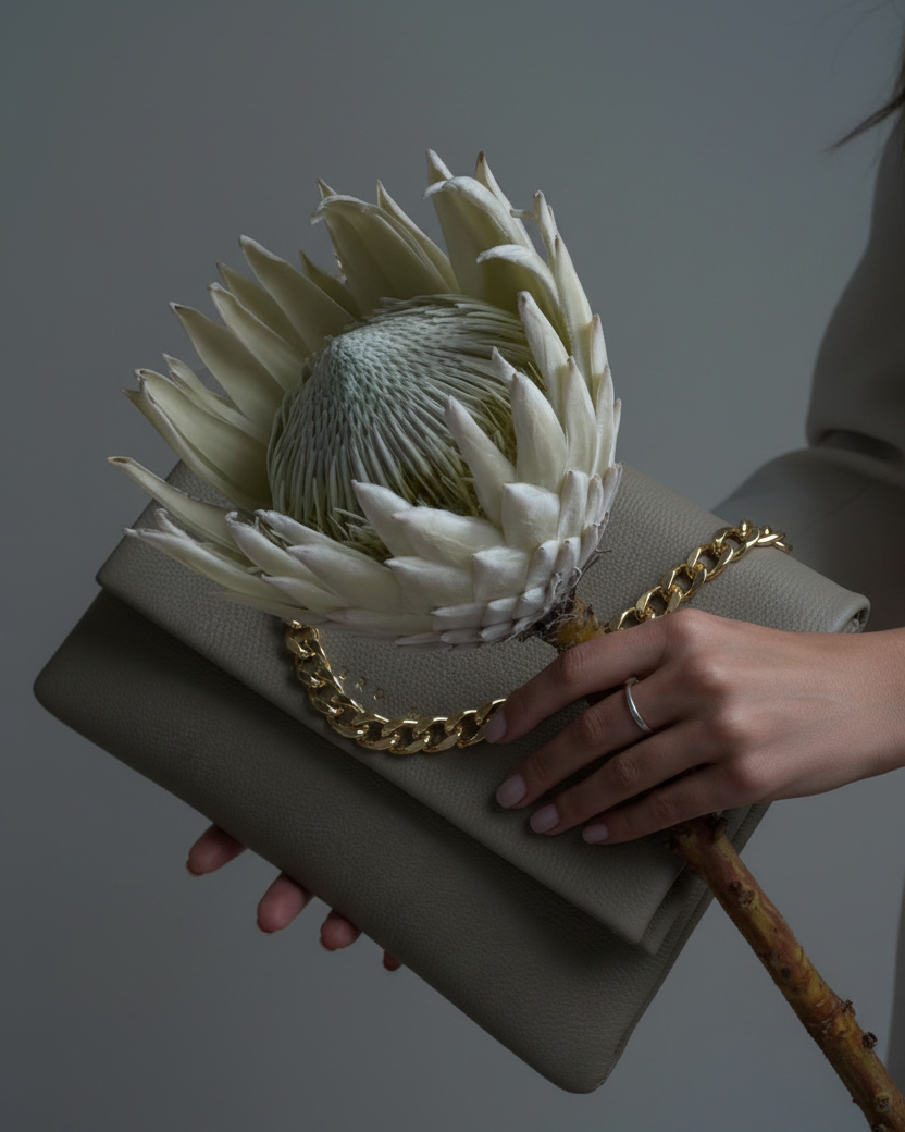 Coco Clutch Taupe - Protea con Bolsa