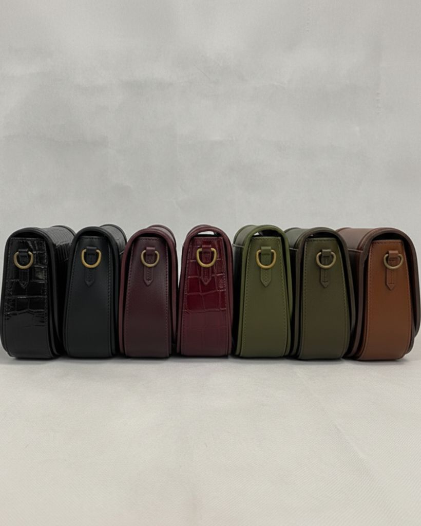 Jessie Crossbody Charol colores - negro, vino, rojo, verde olivo y cognac