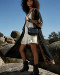 Bolso Jessie Crossbody Piel Estampado Coco Negro TAUROMIO
