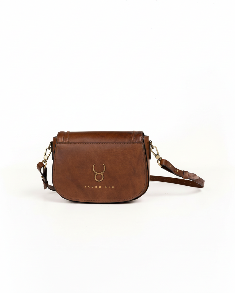 Jessie Crossbody Caoba - Trasera logo