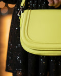 Bolso Jessie Crossbody Piel Amarillo Neón TAUROMIO